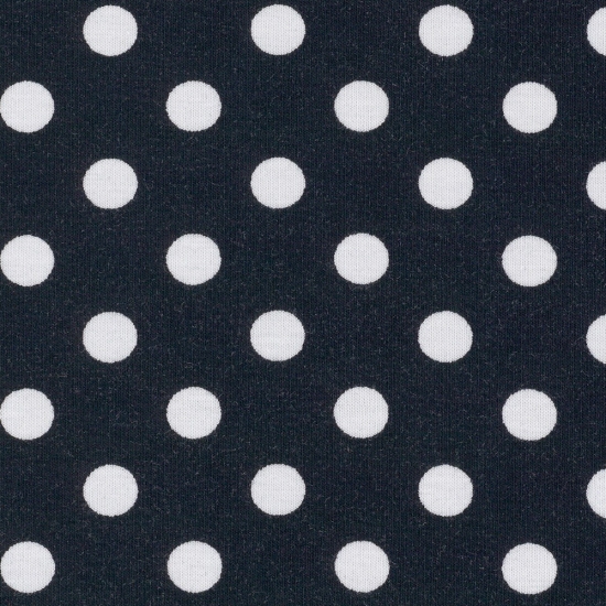 Jersey Swafing - Punkte - 1 cm - Dunkelblau - Reststück ca. 200 cm